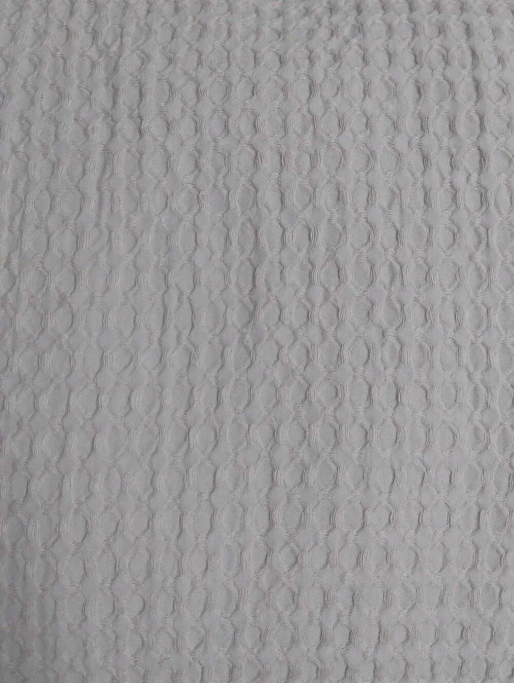Quince 100% Organic Cotton Waffle Light Gray Duvet Cover! King/ Cal King  (741)